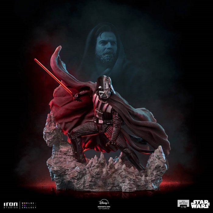 Darth Vader Deluxe Version from Obi-Wan Kenobi Series fight with Kenobi Sith Statues