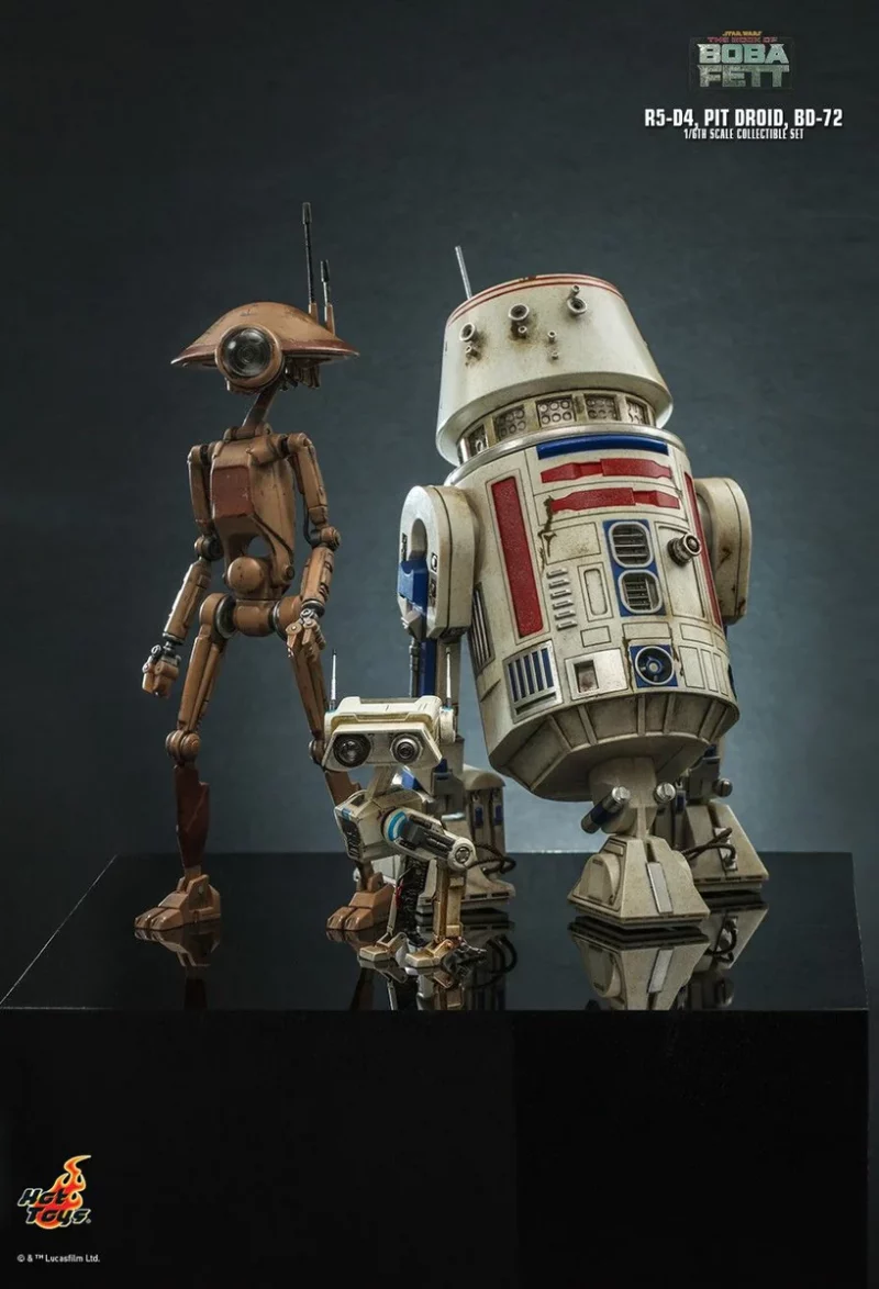 Star Wars R5-D4, Pit Droid and BD-72 statues